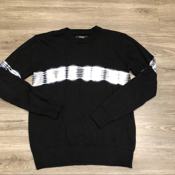 Great Condition XRay Tie Dye Knit Black Sweater - Size Small - Picture 1 of 4